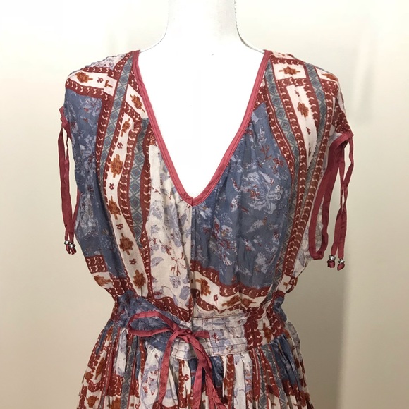 Free People Boho Prairie Dress M - Picture 3 of 6